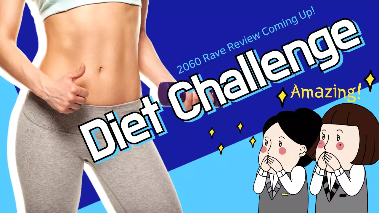 Blue Trendy Diet Promotion YouTube Thumbnail