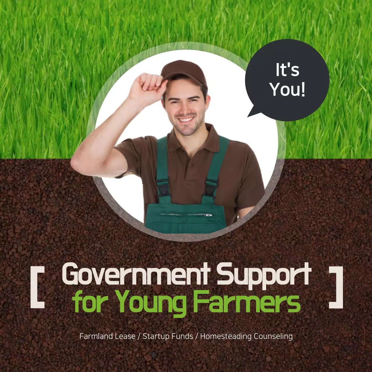 Green Modern Farming Promotion Instagram Post