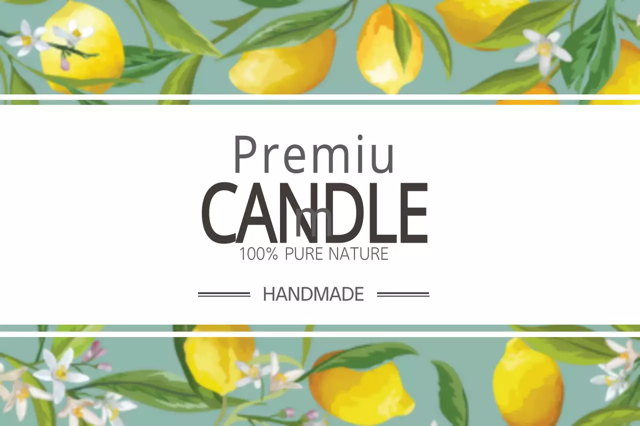 Green Floral Candle Advertisement Banner