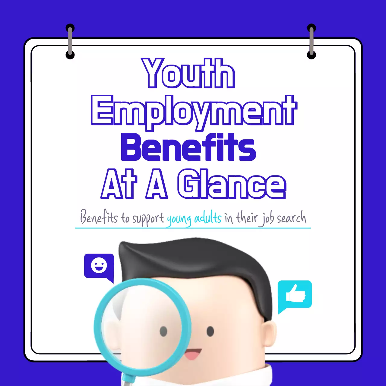 Blue Modern Employment Guide Instagram Carousel