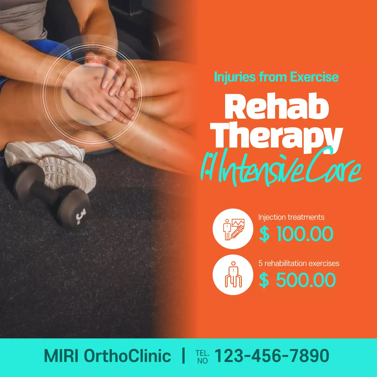 Blue Modern Therapy Promotion Instagram Post