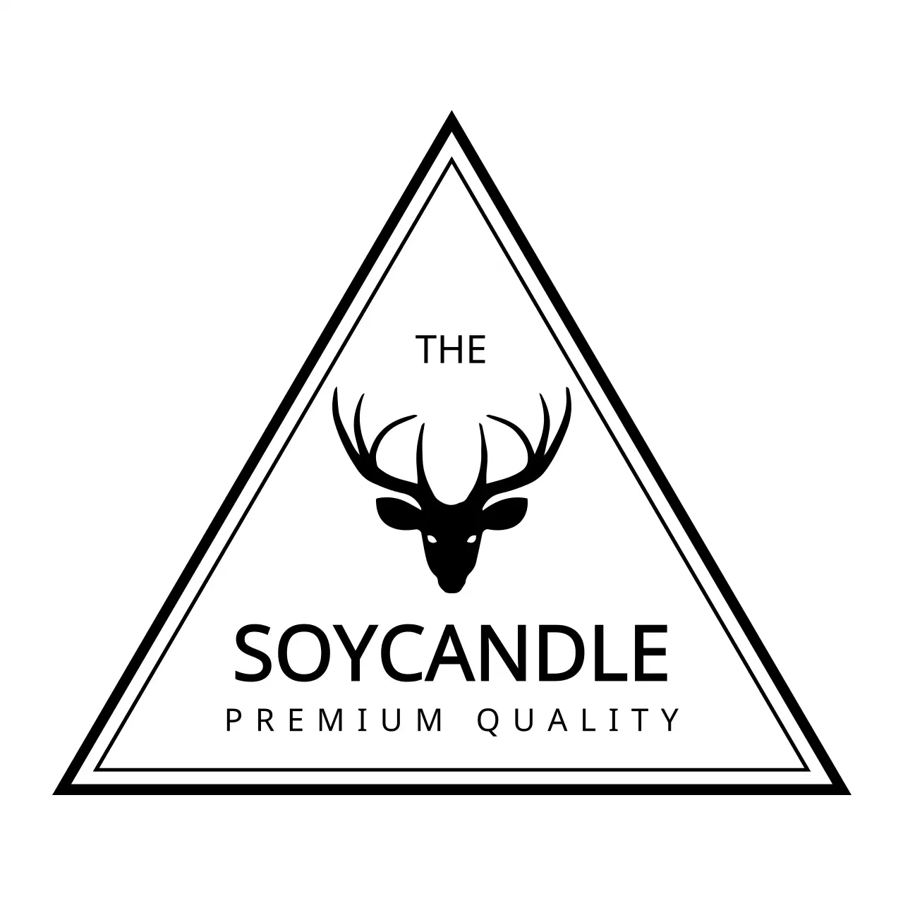 Spanduk Iklan Lilin Minimal Hitam