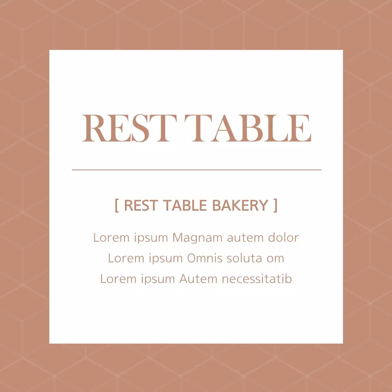 REST TABLE