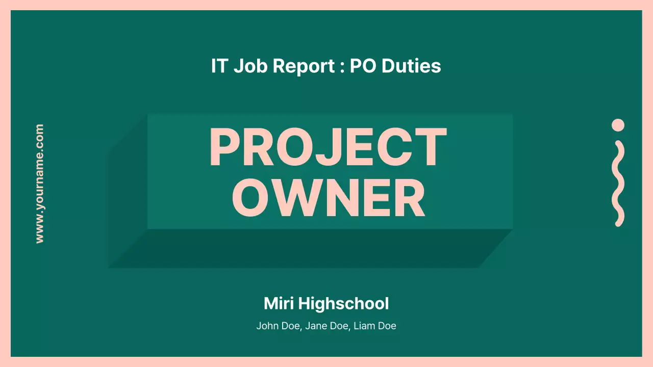 Green Modern It Report Document Presentation