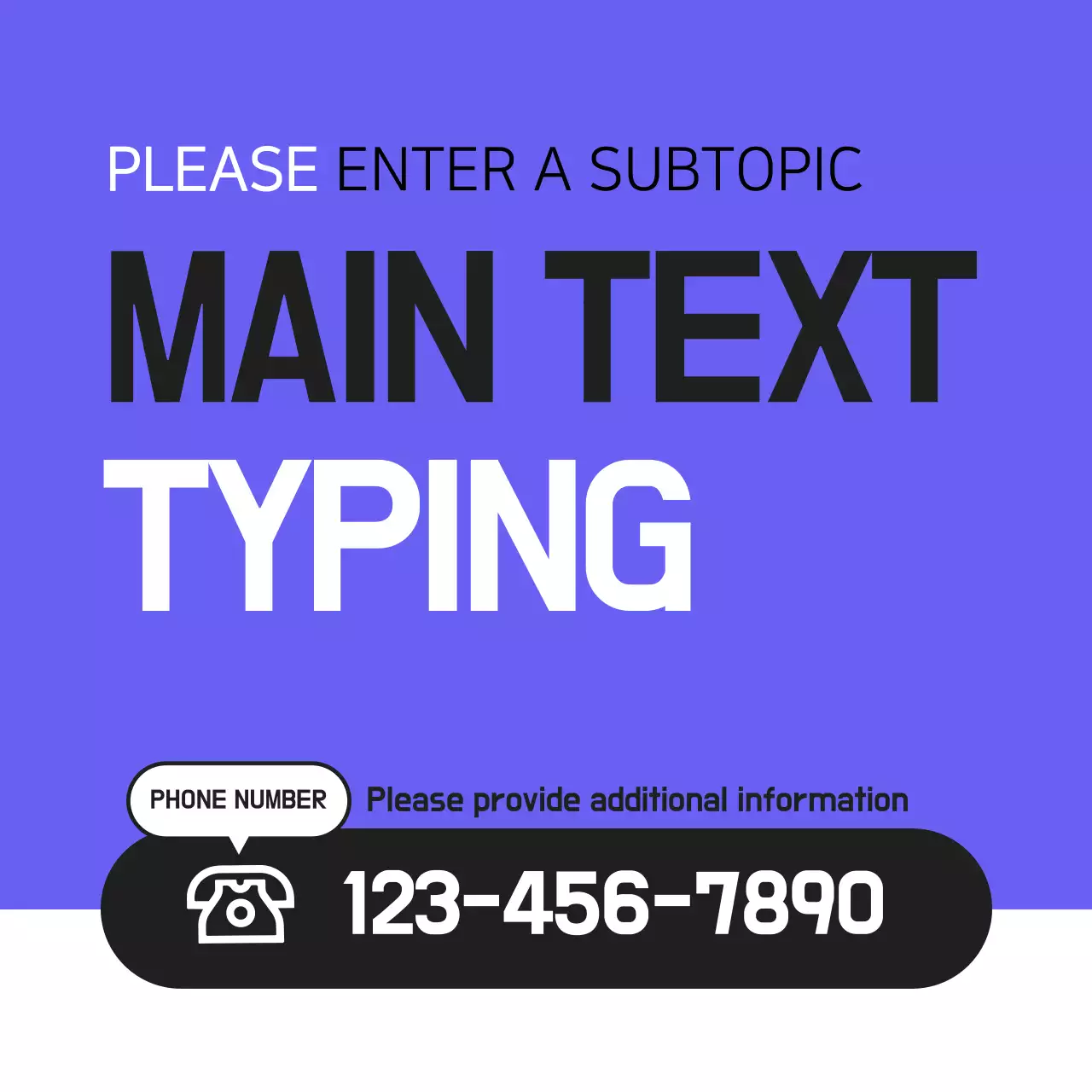 Orange Bold Typing Advertisement Instagram Post