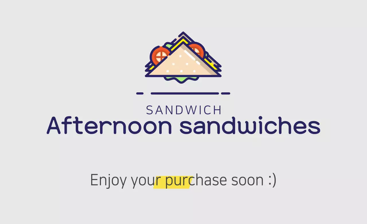 White Minimal Sandwich Promotion Banner