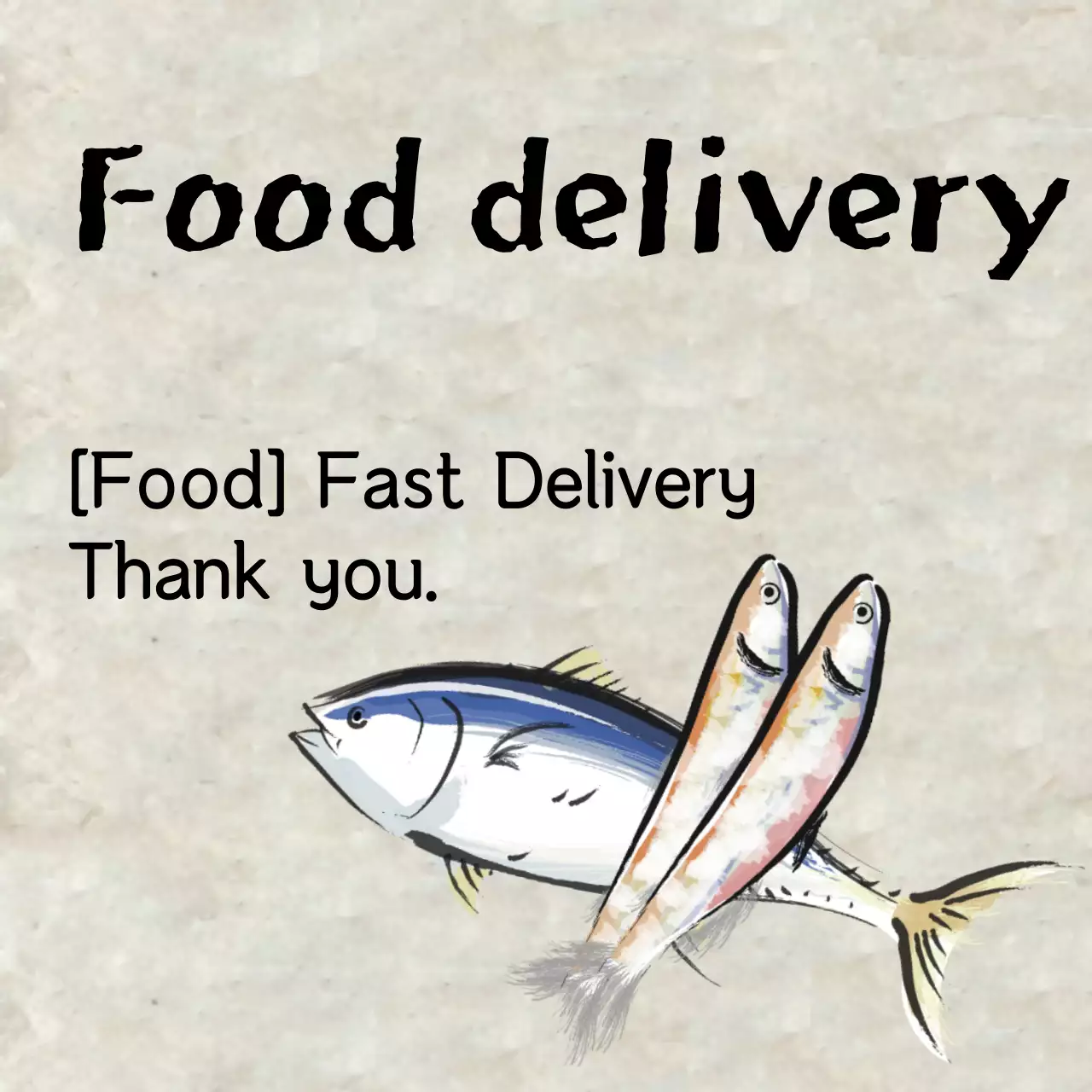 Spanduk Promosi Makanan Sederhana Berwarna Beige