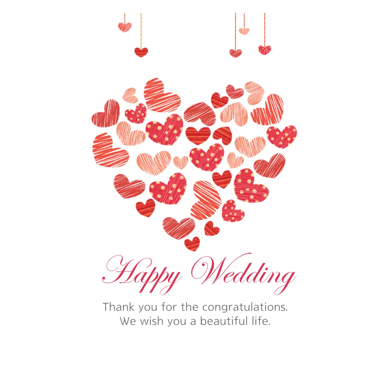 Spanduk Undangan Pernikahan Elegan Merah