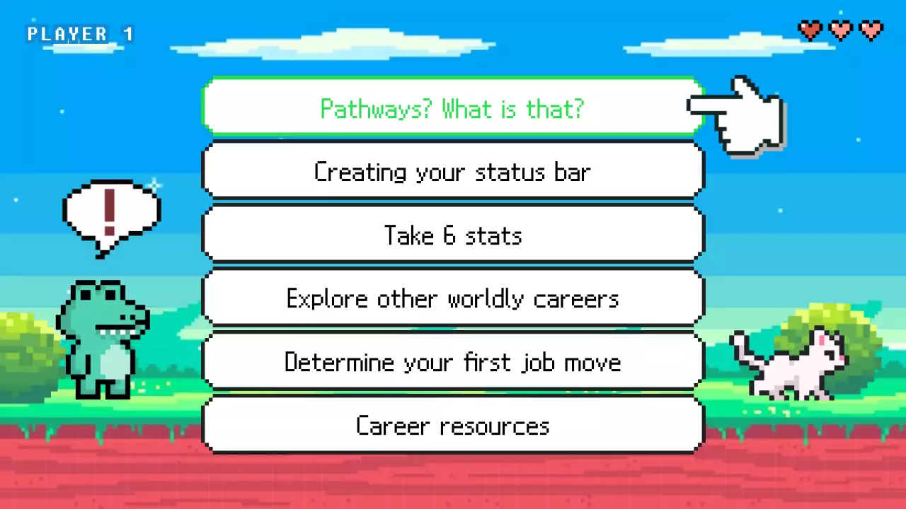 블루 레트로 커리어 가이드 프레젠테이션