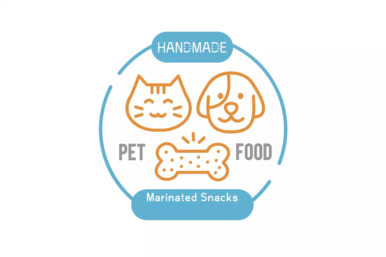 Blue Minimal Pet Food Promotion Banner