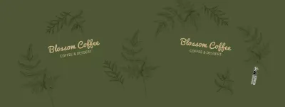 Green Line Illustration Cafe