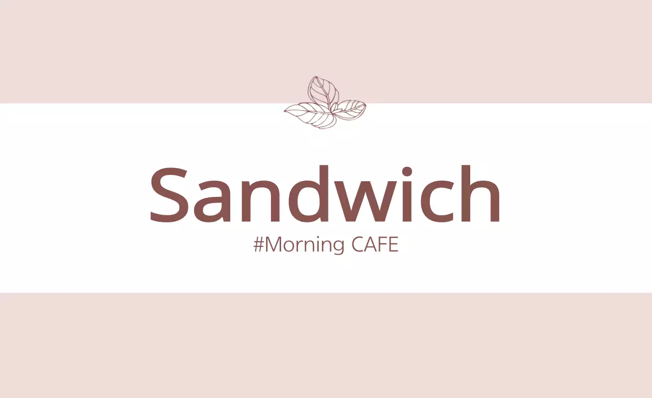 Banner de menu de sanduíche simples bege