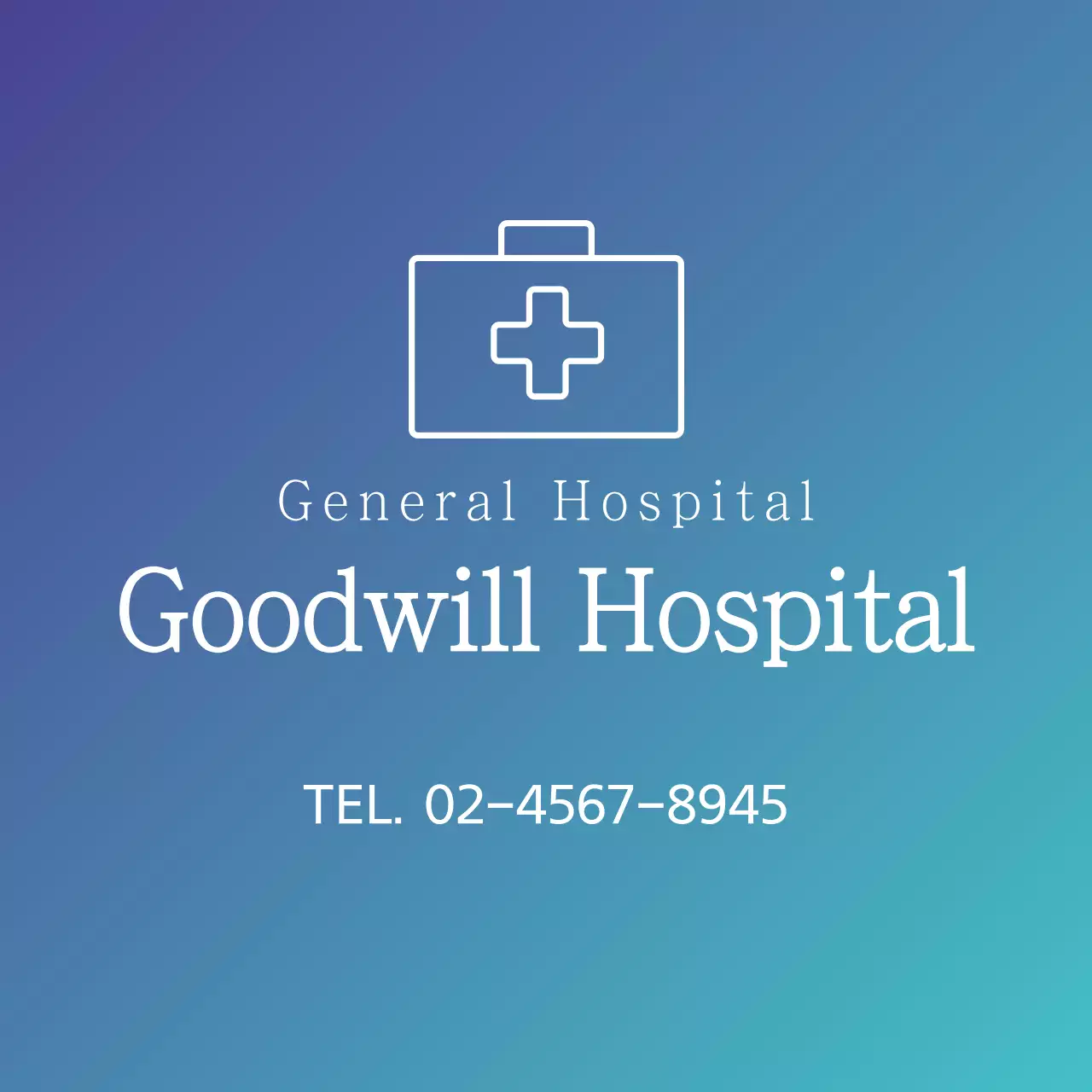 Biểu ngữ quảng cáo Bệnh viện Blue Clean