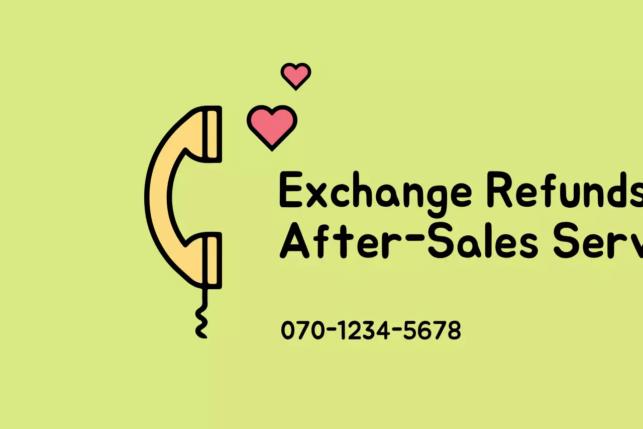 Green Simple Customer Service Notice Banner