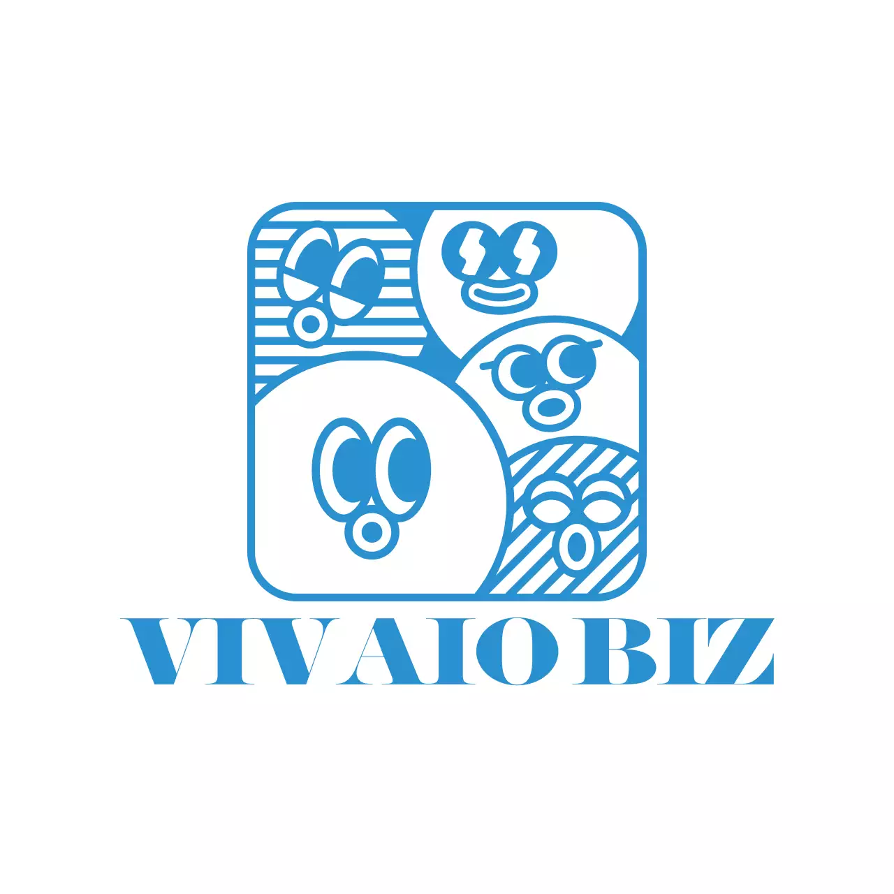 rotondo rotondo carino carattere logo stile asilo atletico incontrare