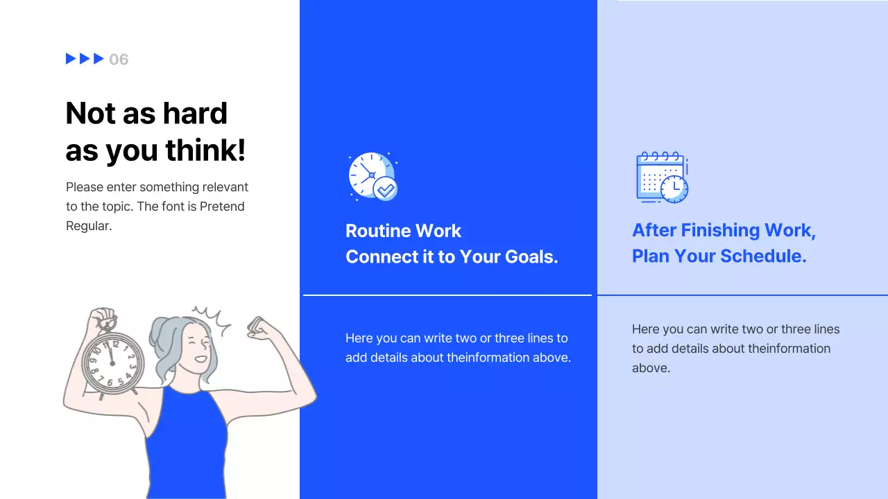 Blue Modern Time Management Guide Presentation
