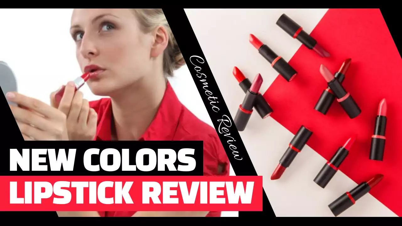 Red Trendy Lipstick Review YouTube Thumbnail