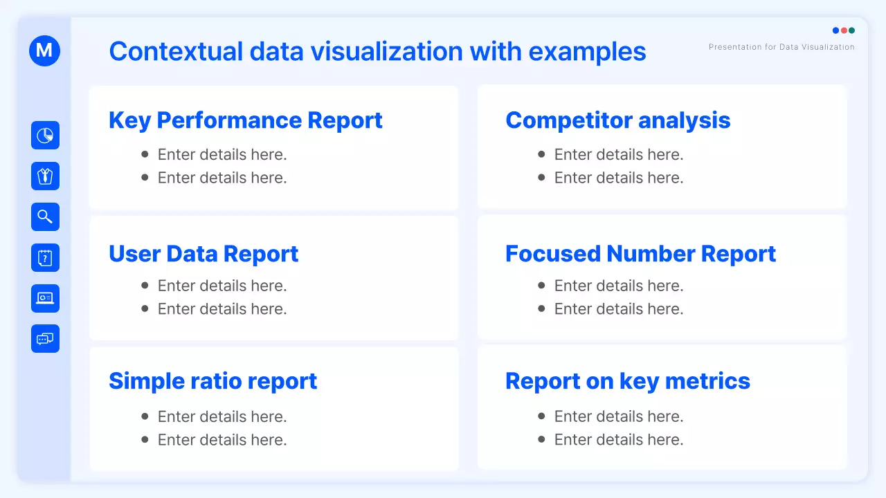 블루 모던 데이터 프레젠테이션