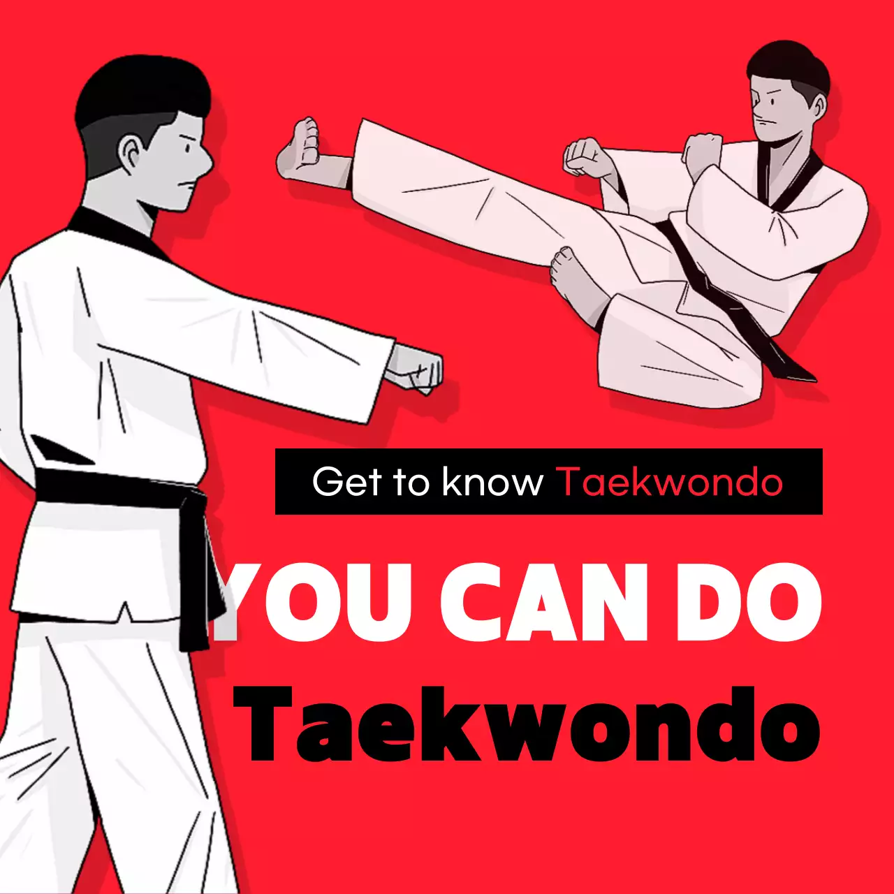 레드 전통 태권도 가이드 인스타그램 캐러셀