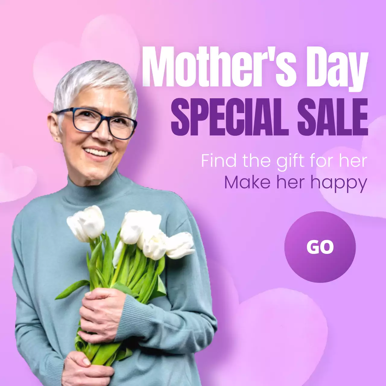 Orange Modern Gift Promotion Instagram Post