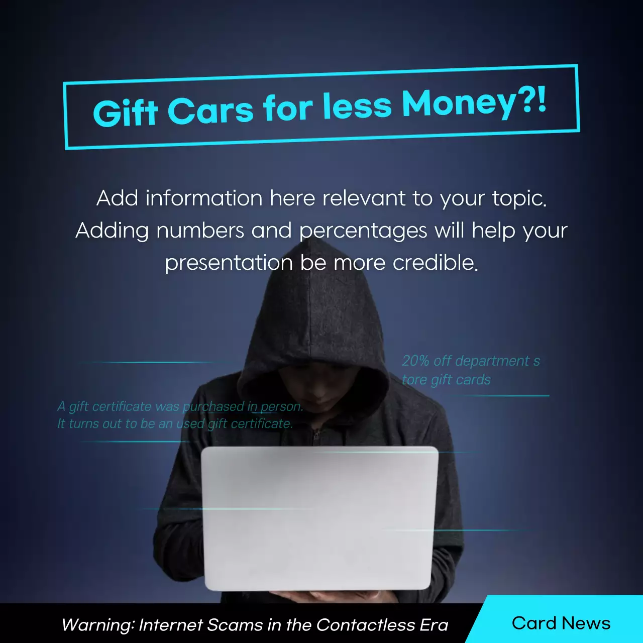 Blue Modern Internet Safety Guide Instagram Carousel