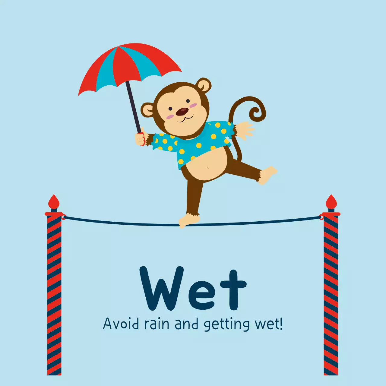 Blue Comic Weather Guide Banner