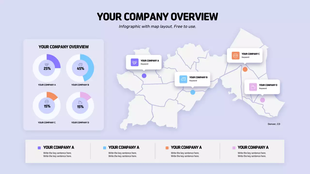 Purple Minimal Business Report Infographic
