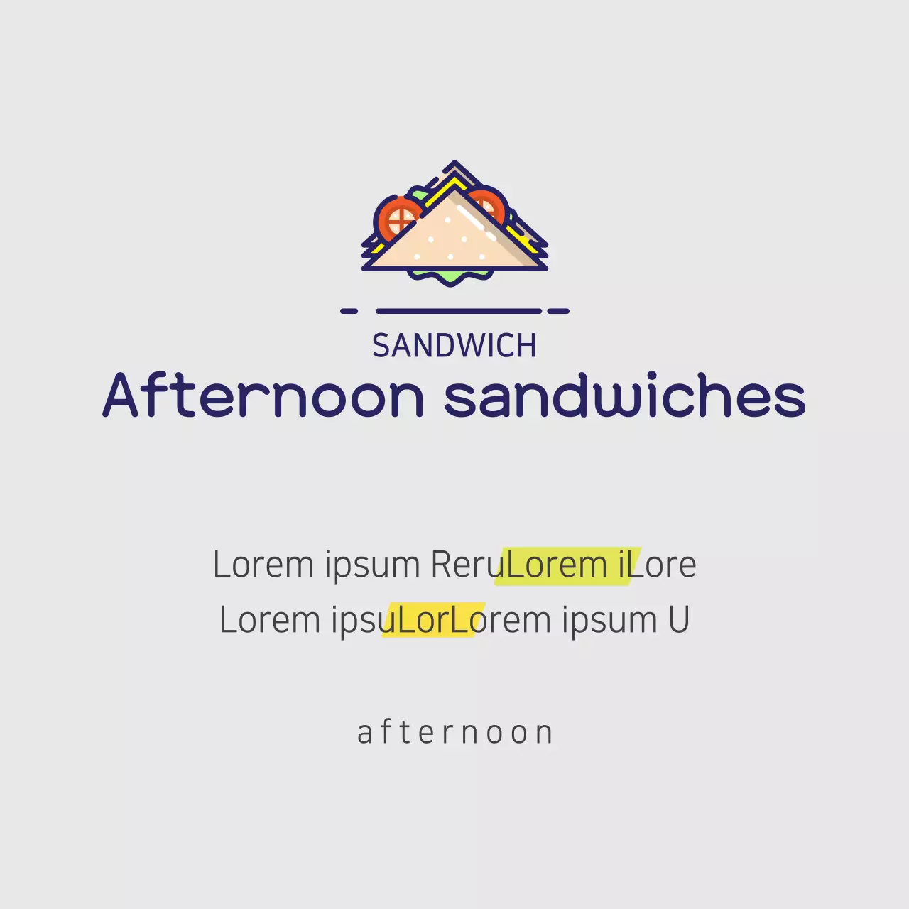 White Simple Sandwich Promotion Banner