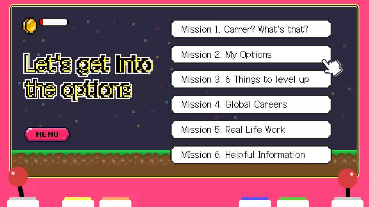 핑크 레트로 커리어 가이드 프레젠테이션