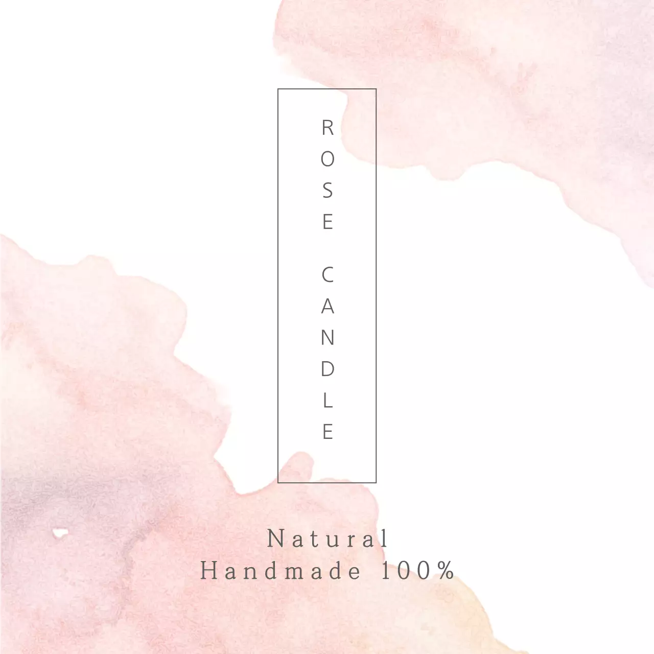 Banner quảng cáo nến tối giản màu hồng