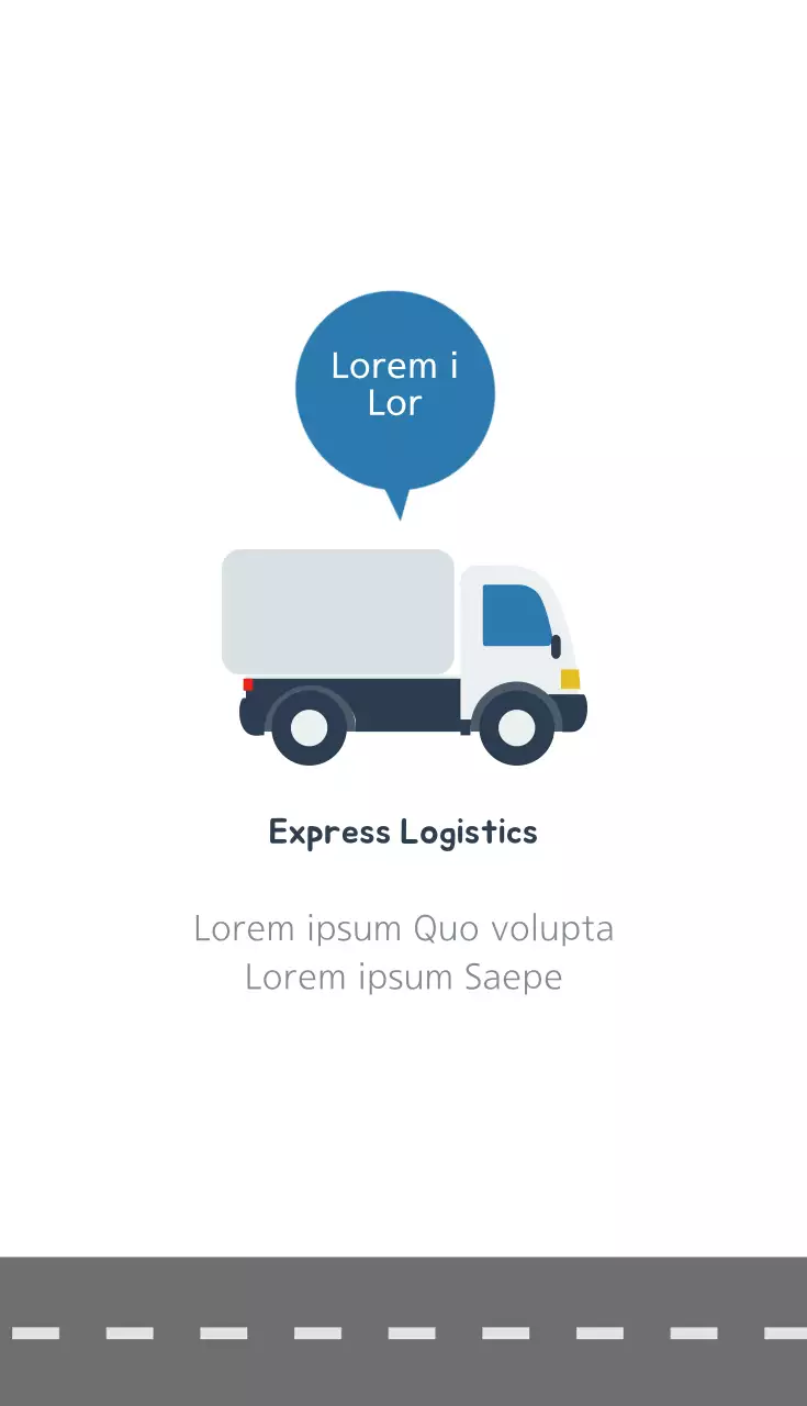 Danh thiếp Logistics tối giản màu trắng