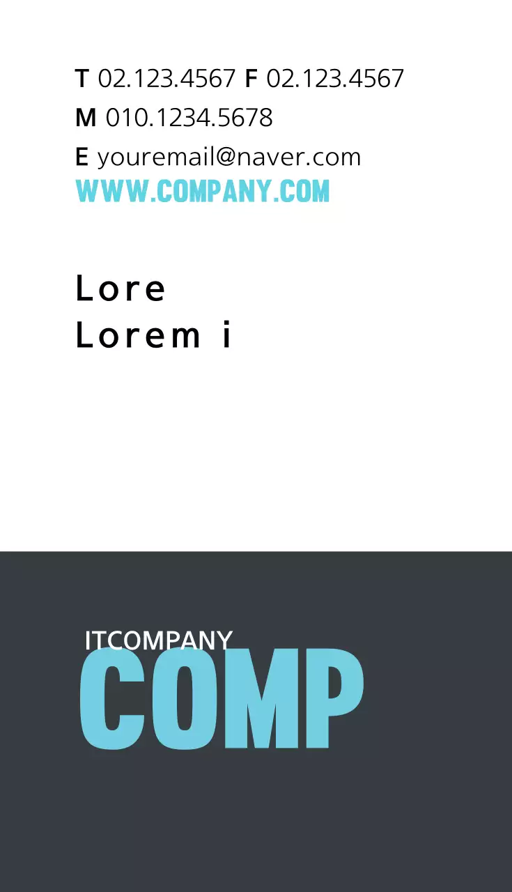 Black Minimal Business Card