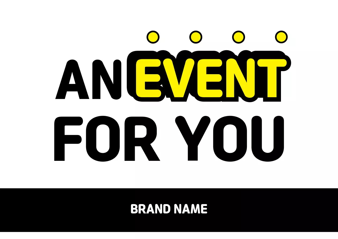 Yellow Bold Event Promotion Poster