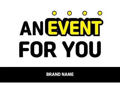 Yellow Bold Event Promotion Poster