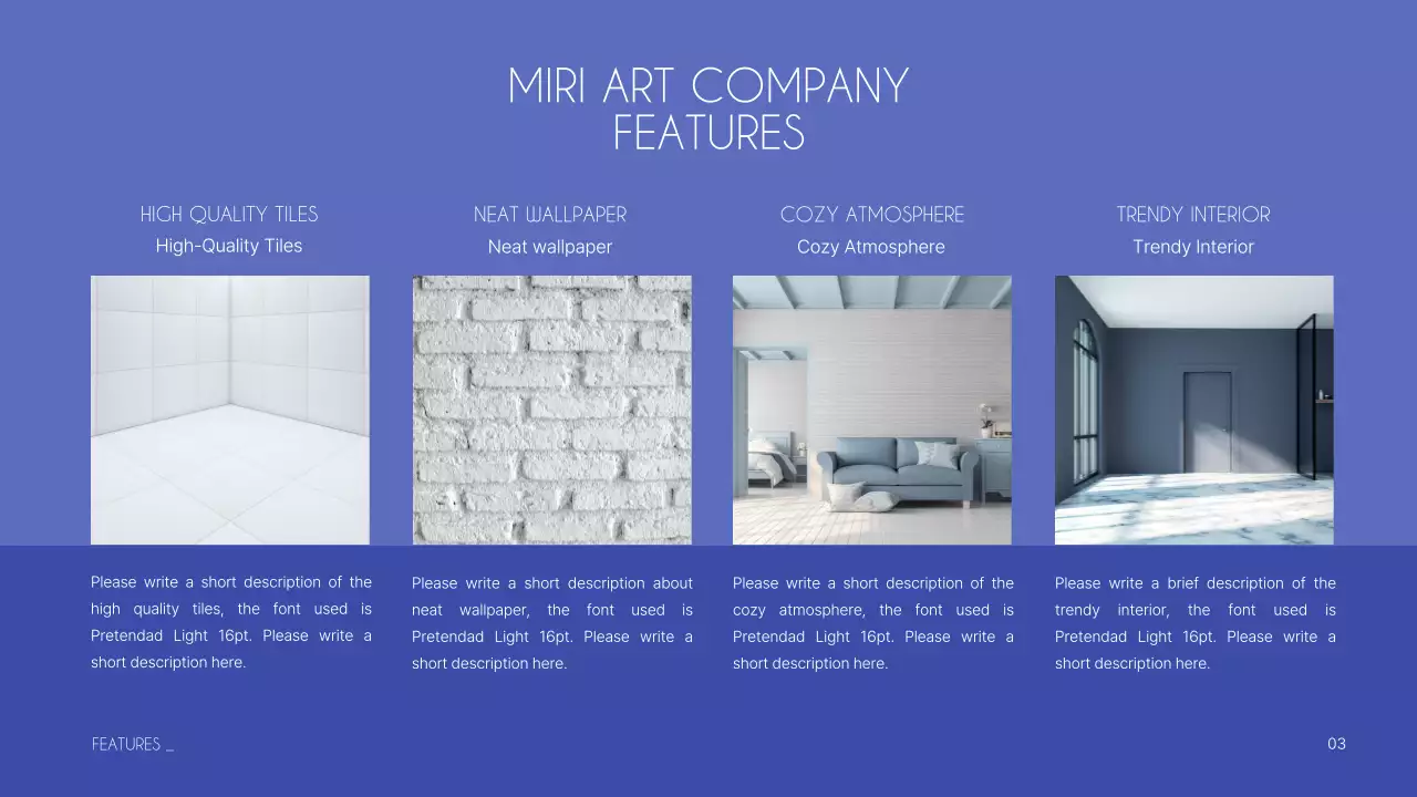 보라색과 남색의 회사소개서 프레젠테이션