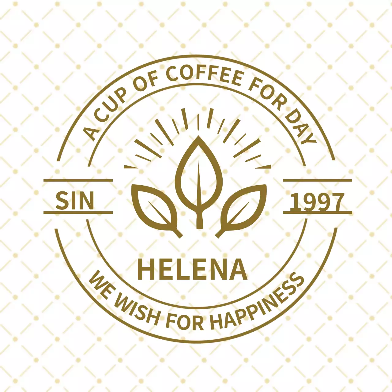 Gold Minimal Coffee Promotion Banner