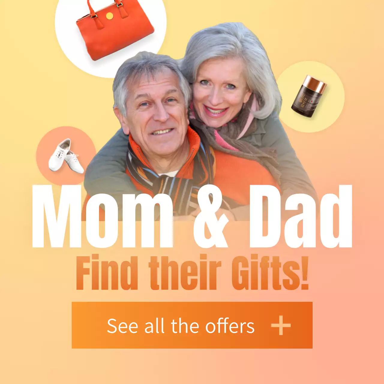 Orange Modern Gift Promotion Instagram Post