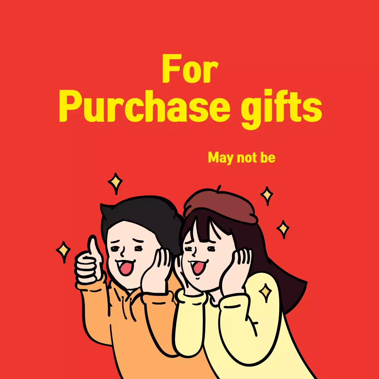 Red Comic Gifts Promotion Banner
