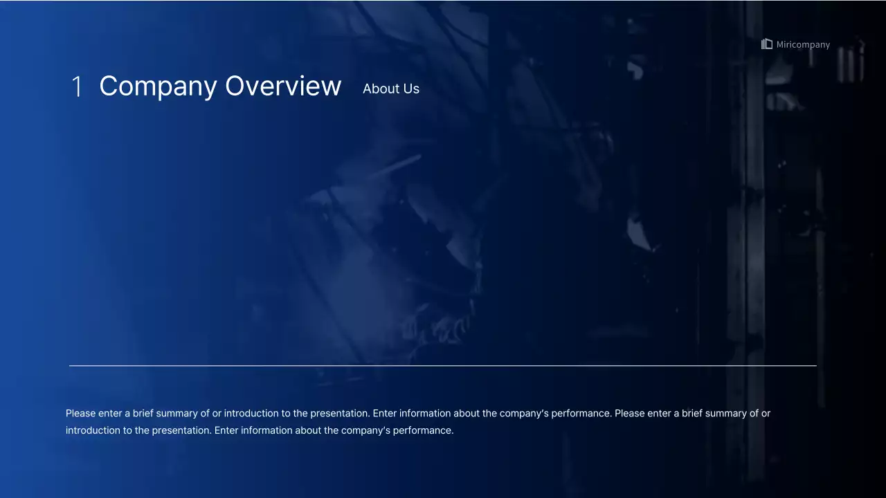 Apresentação infográfica empresarial simples com gradientes azuis e verdes