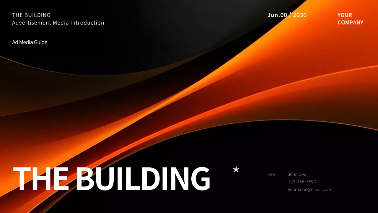 Orange Modern Advertising Guide Presentation