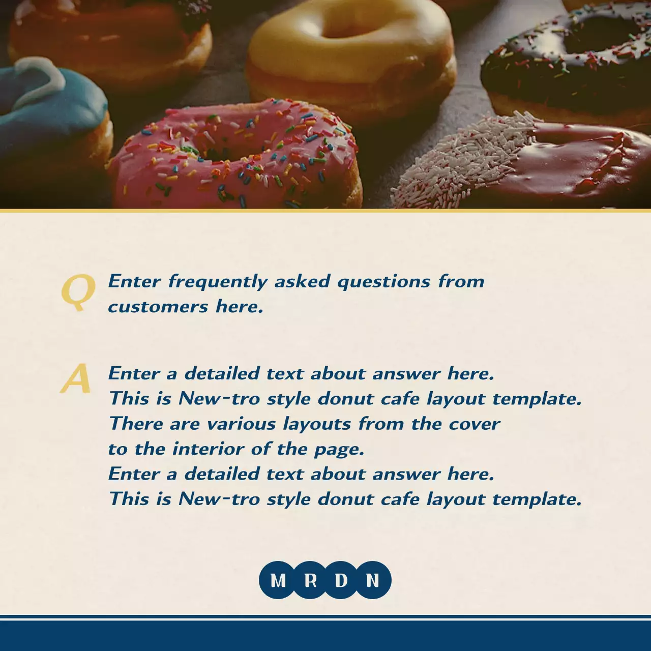 Navy blue neutro branded donut layout bundle pack