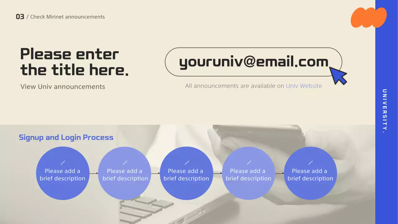 Blue Modern Orientation Guide Presentation