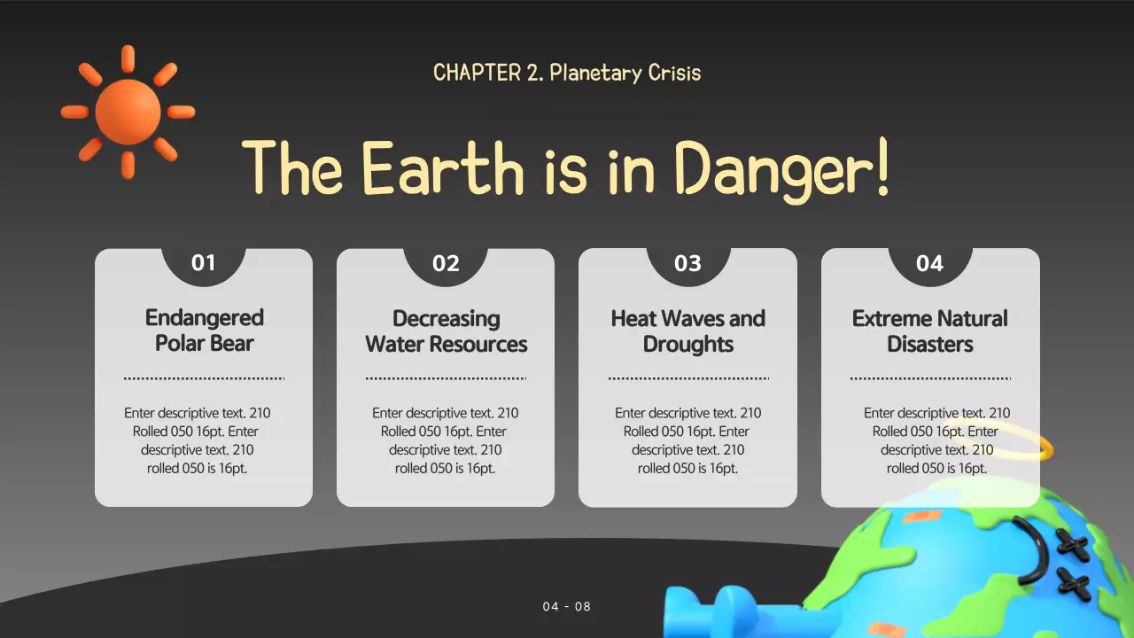 블루 모던 환경 가이드 프레젠테이션