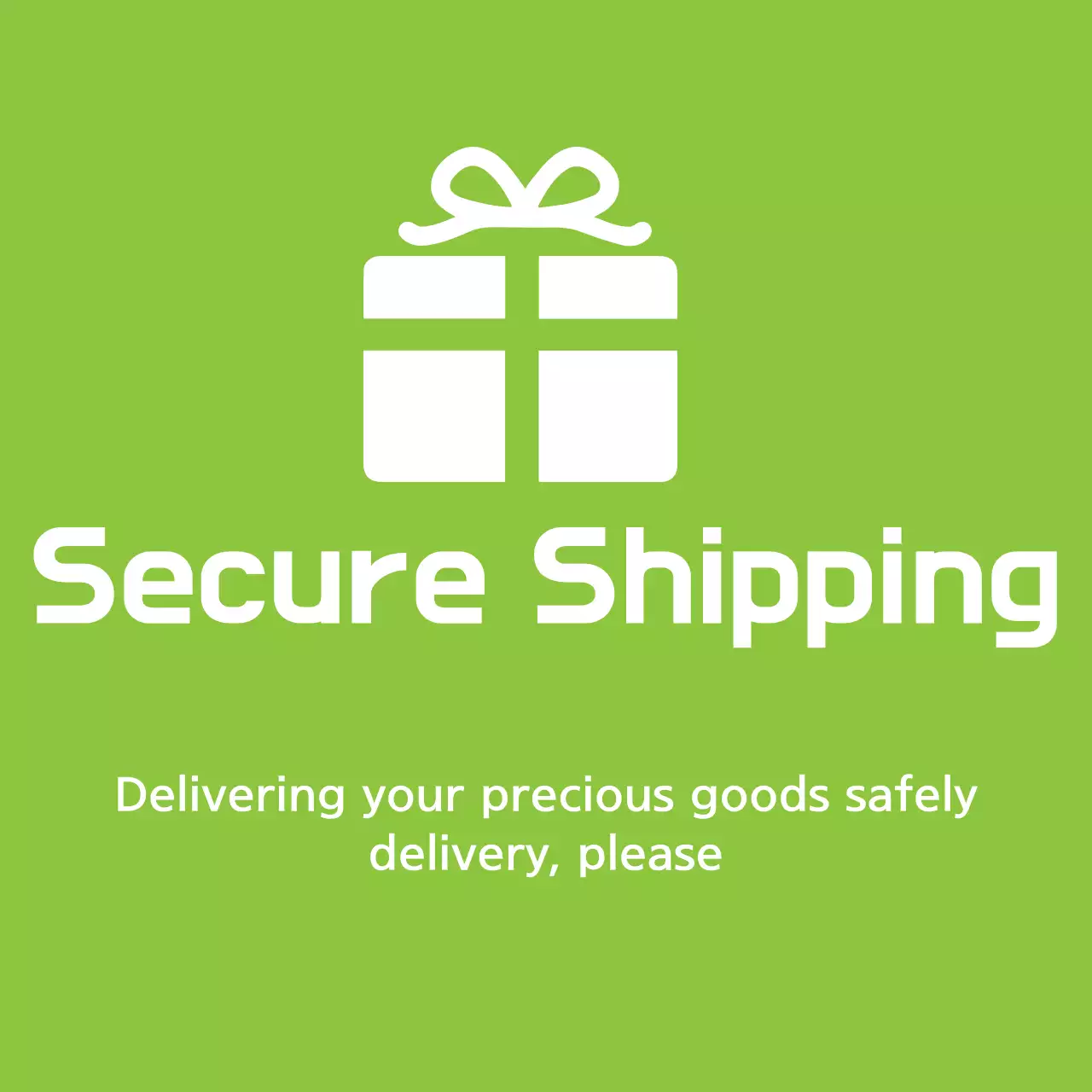 Biểu ngữ quảng cáo vận chuyển đơn giản màu xanh lá cây