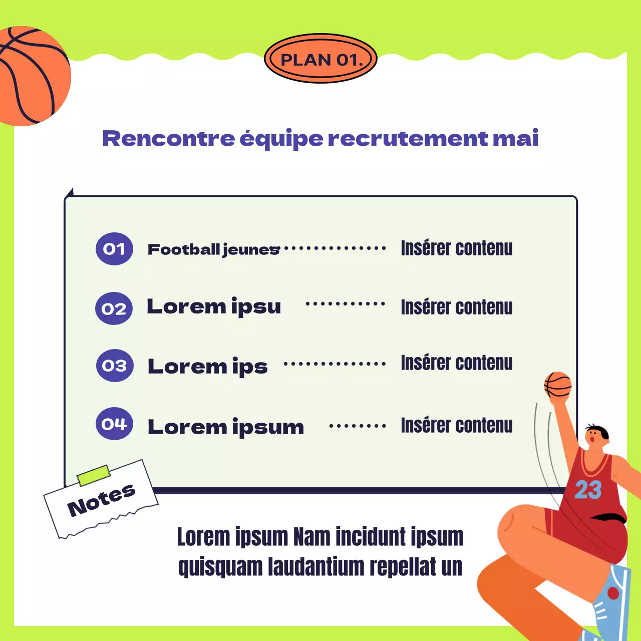 Le centre sportif rondouillard bleu et jaune cherche des membres.