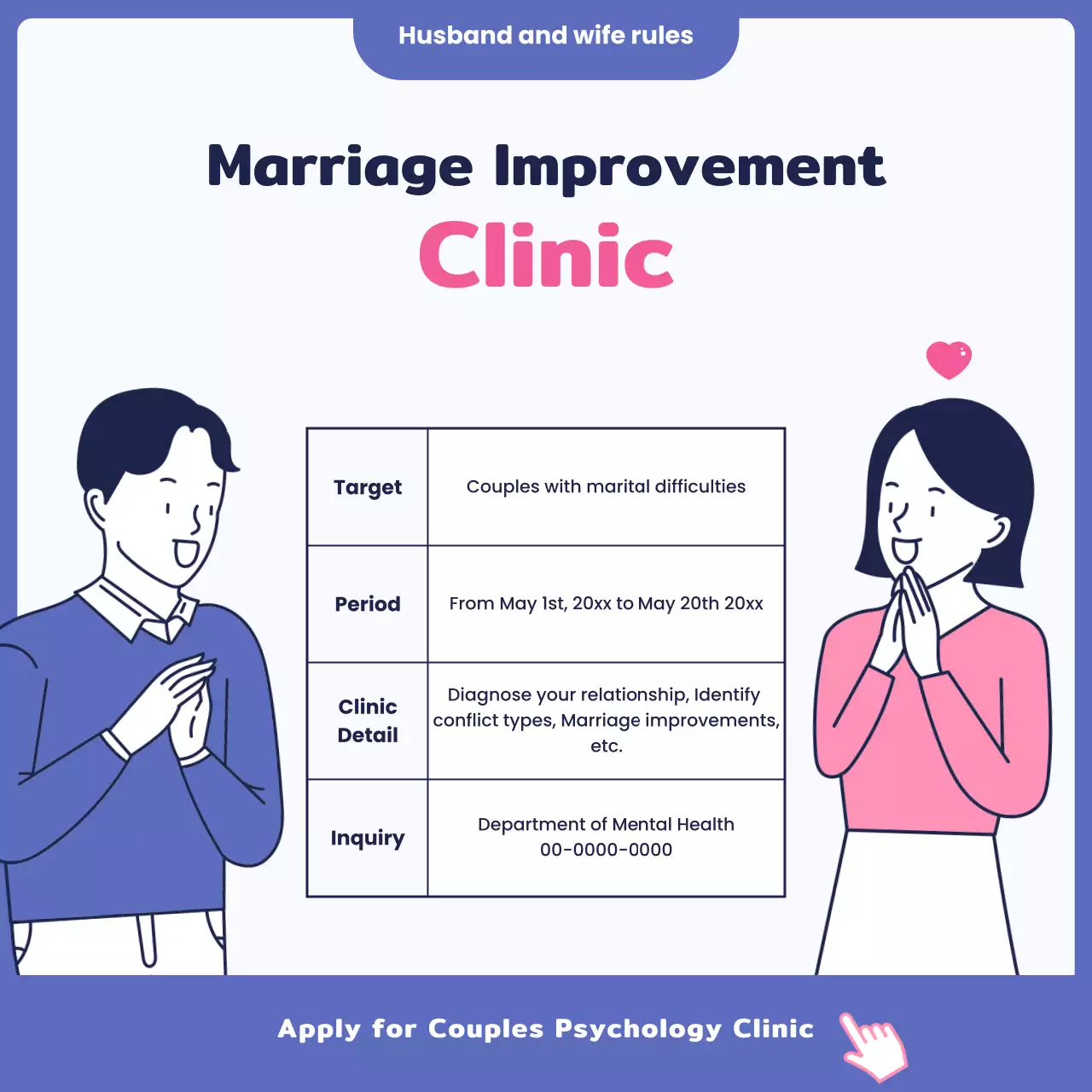 Pink Minimal Relationship Guide Instagram Carousel