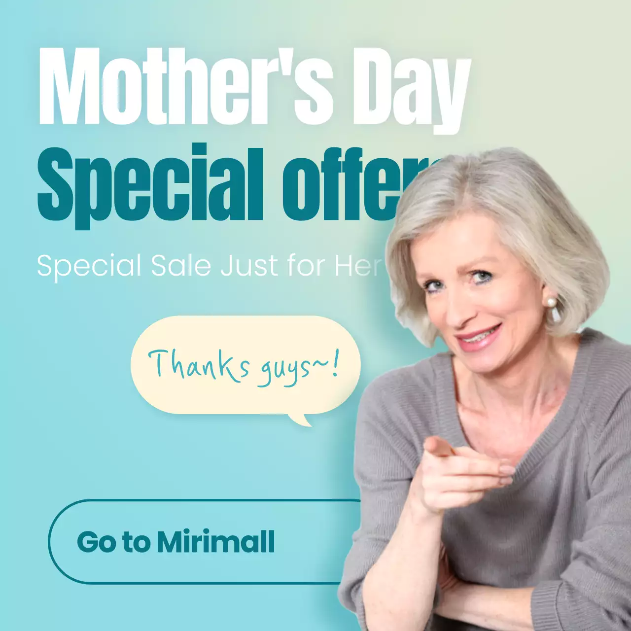 Orange Modern Gift Promotion Instagram Post