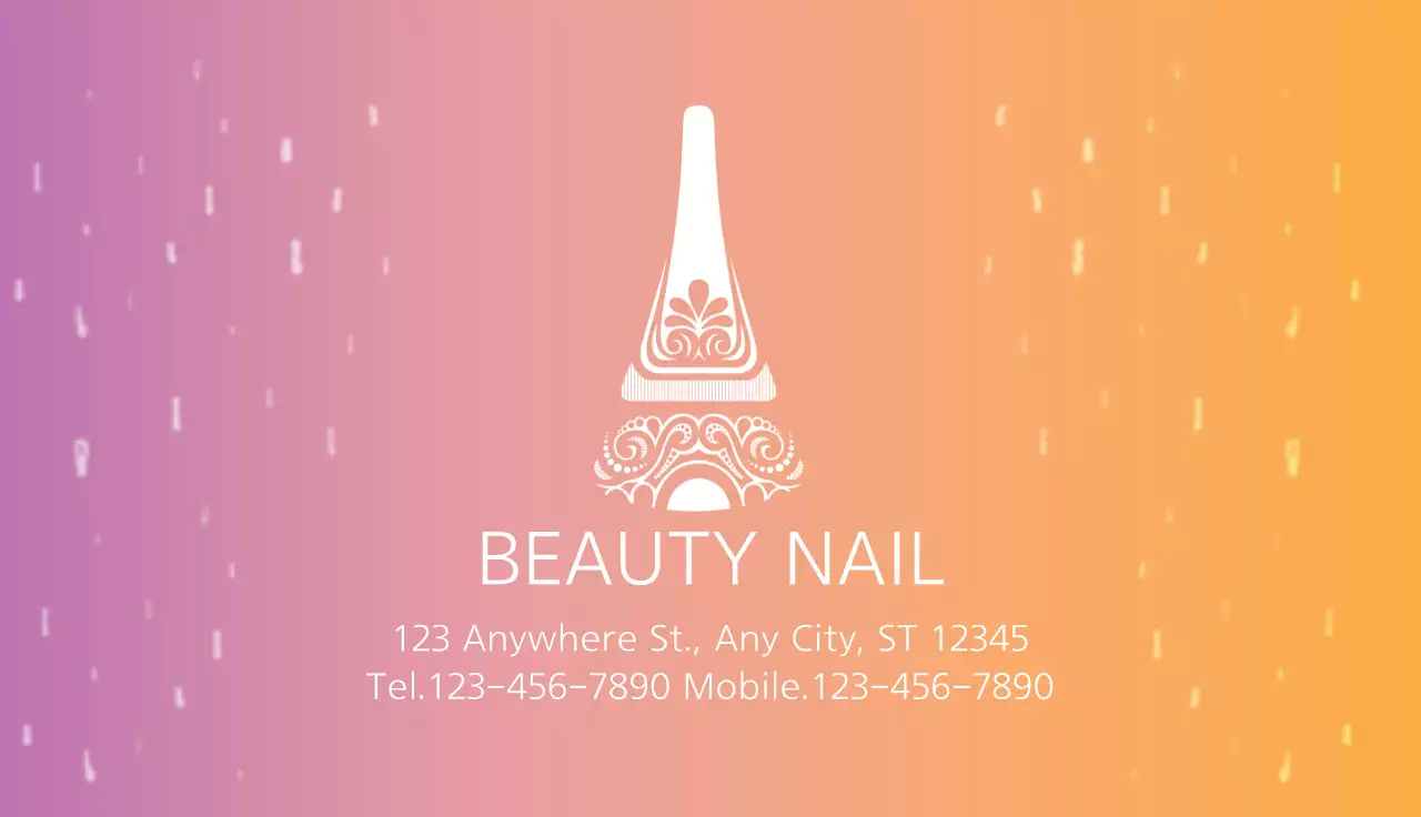 Colourful Modern Beauty Promotion Business Card