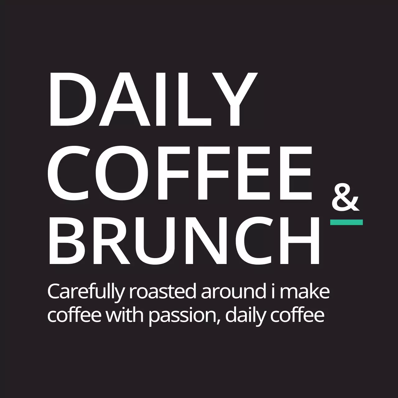 Black Minimal Coffee Promotion Banner