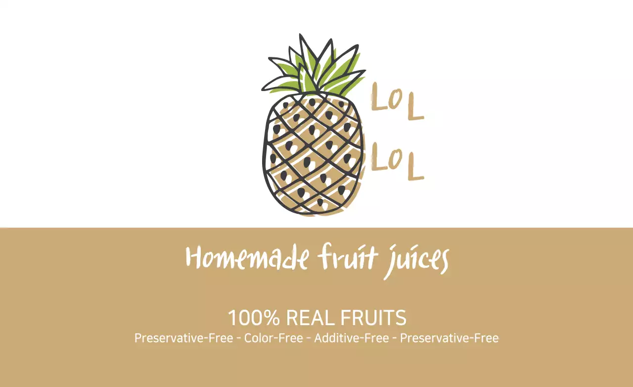 Banner de promoção de frutas simples bege